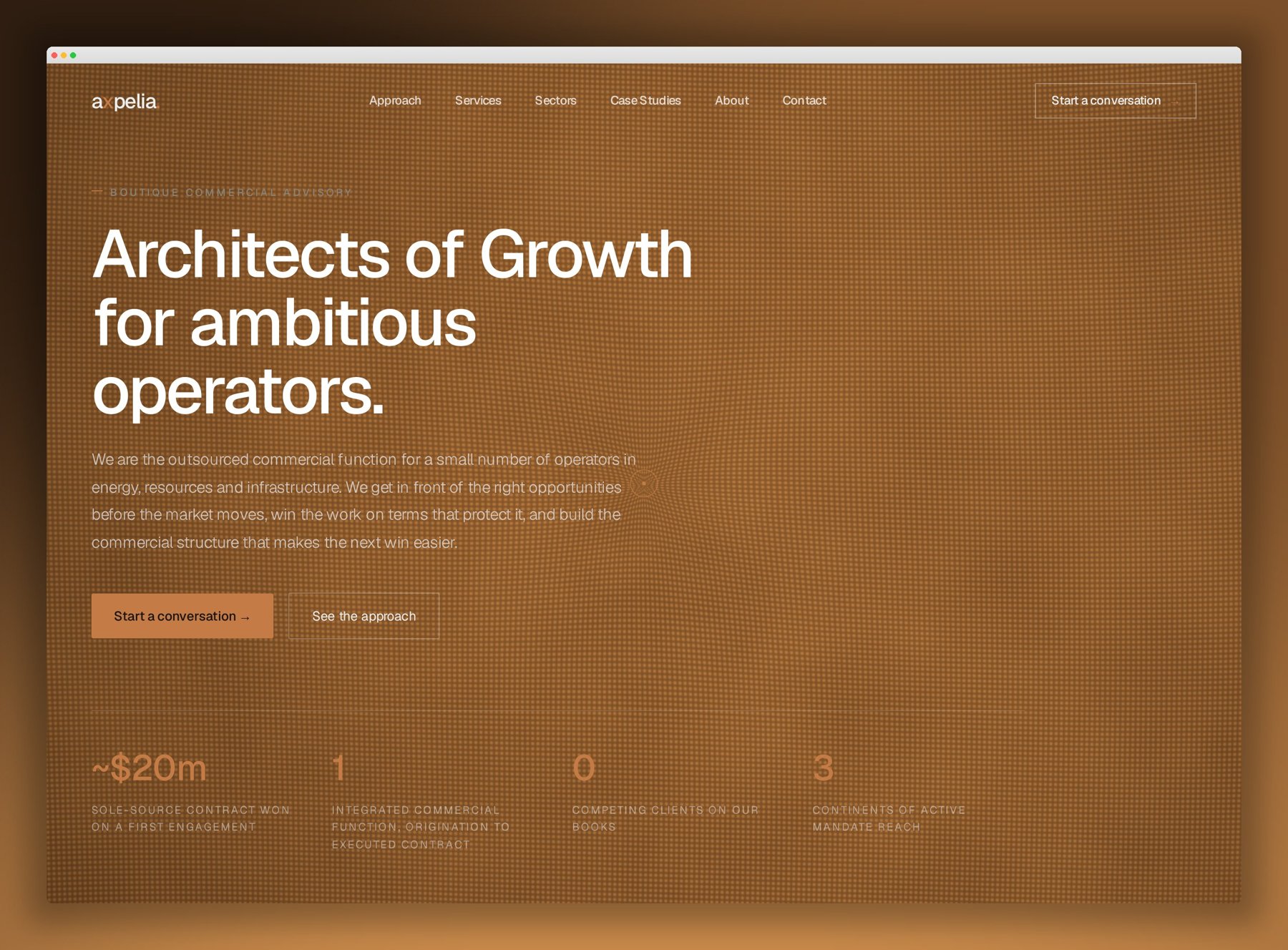 Axpelia website built by Atlas MKT